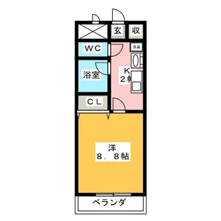 グレイスコート元郷【7階】の間取り