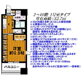 1Kの間取り画像