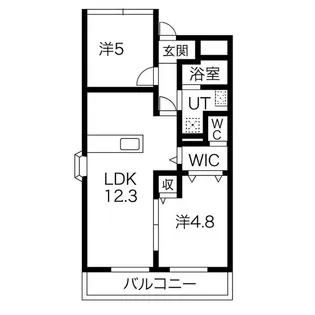 名南ヴィレッヂ【2階】の間取り