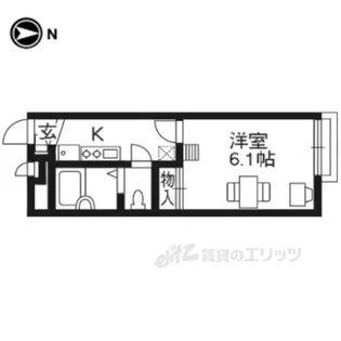 レオパレスZIOUNTRES【1階】の間取り