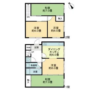 埼玉県鴻巣市稲荷町【一戸建】の間取り