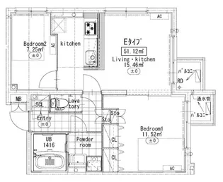 東京都世田谷区上馬3【マンション】の間取り
