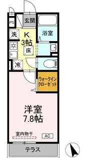 モナリエ平戸【1階】の間取り