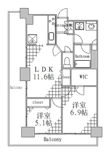 東京都墨田区京島1【マンション】の間取り