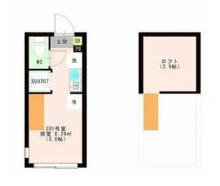 OTAS 代田橋【2階】の間取り