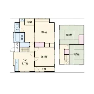 新潟県三条市東新保【一戸建】の間取り