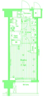 グランド・ガーラ横濱桜木町【4階】の間取り