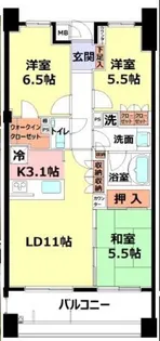 東京都小金井市本町5【マンション】の間取り