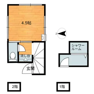 第2平坂荘【2階】の間取り