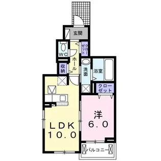 ルミエール カメキタA棟【1階】の間取り