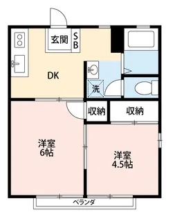 グリーンヴィラ旭【2階】の間取り