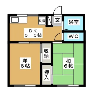 東京都杉並区和田1【アパート】の間取り
