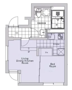 東京都品川区荏原6【マンション】の間取り