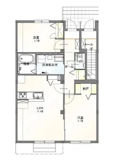 Vranz博多南【1階】の間取り
