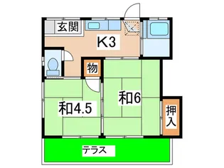 深沢ハイツ【1階】の間取り