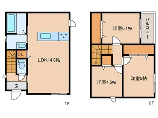 福岡県北九州市門司区寺内2【一戸建】の間取り