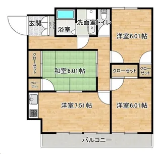 サンパレス池ヶ谷【2階】の間取り