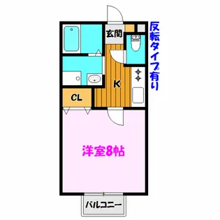パセオ賀庄A【2階】の間取り
