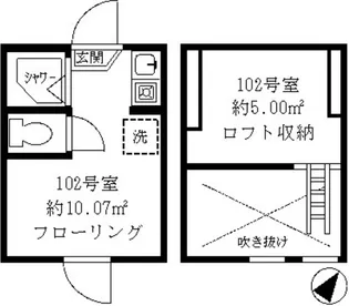 東京都杉並区和泉2【アパート】の間取り