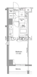 ザ・パークハビオ恵比寿プレイス【9階】の間取り