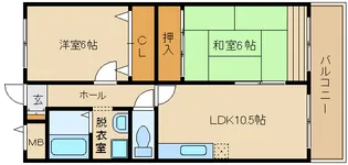 大阪府藤井寺市春日丘1【マンション】の間取り