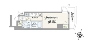 パレステュディオ本郷後楽園【12階】の間取り