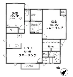 栂の森【2階】の間取り