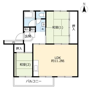 UR西上尾第二【4階】の間取り