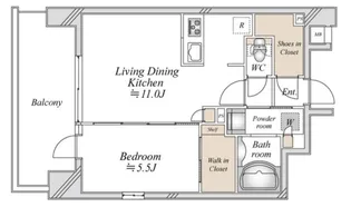 リテラス馬込【5階】の間取り