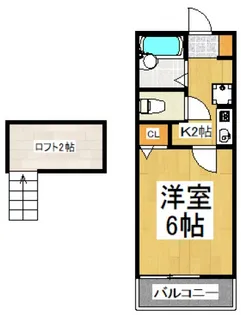 ハイネス清瀬【2階】の間取り