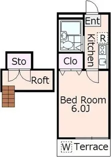 第6あかるハイム【1階】の間取り