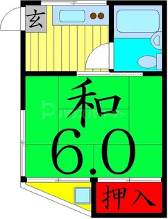 山岡コーポ【1階】の間取り