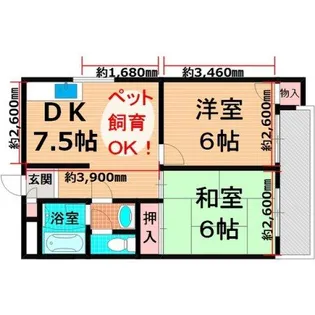 デイグラン大阪城EAST【5階】の間取り