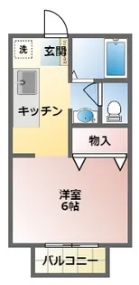 シャンブルラタン【2階】の間取り