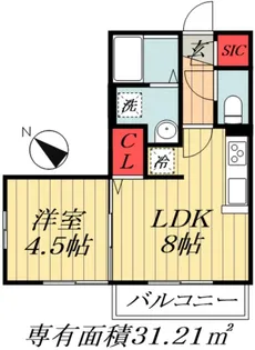 オアシスグレース【1階】の間取り
