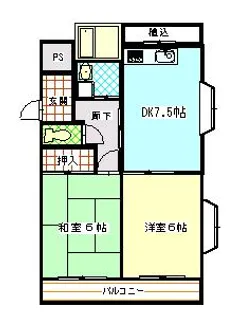 サングリーン桜木【1階】の間取り
