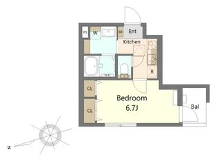 エアポートゲート南蒲田【2階】の間取り