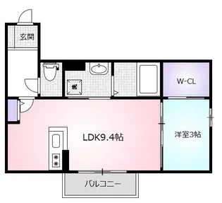 HOUSE GATE桜【2階】の間取り