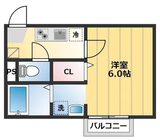 クオリティア霞ヶ関【1階】の間取り
