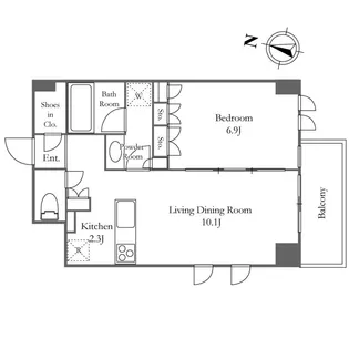 KDXレジデンス恵比寿【4階】の間取り