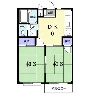 シティハイツ鳥谷【2階】の間取り
