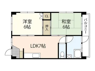 コーポ多夢【3階】の間取り