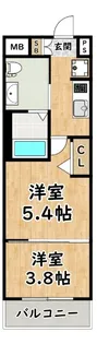 MJC大阪リベルテ【11階】の間取り