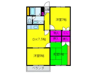フィルコ-ト上町【3階】の間取り