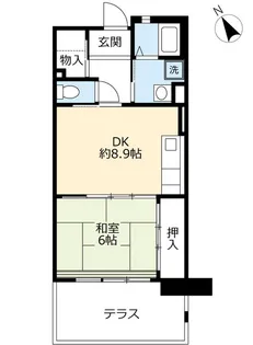 URアルビス緑丘【3階】の間取り