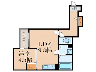 仮)MG Crecia【3階】の間取り