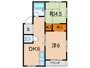 川崎マンション【3階】の間取り