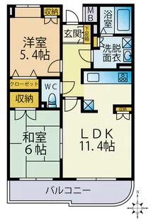ノースポイント上連【2階】の間取り