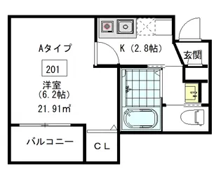 villa nanala【3階】の間取り