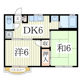 グリーンエイジ秋元【2階】の間取り